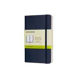 Блокнот Moleskine Classic Soft Pocket нелинованный синий (QP613B20)