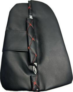 Чехлы на козырьки Лада Веста Vesta(красная нить Бабочка)