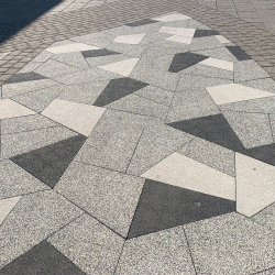 Тротуарная плитка ОРИГАМИ - Стоунмикс Черный, комплект из 6 видов плит