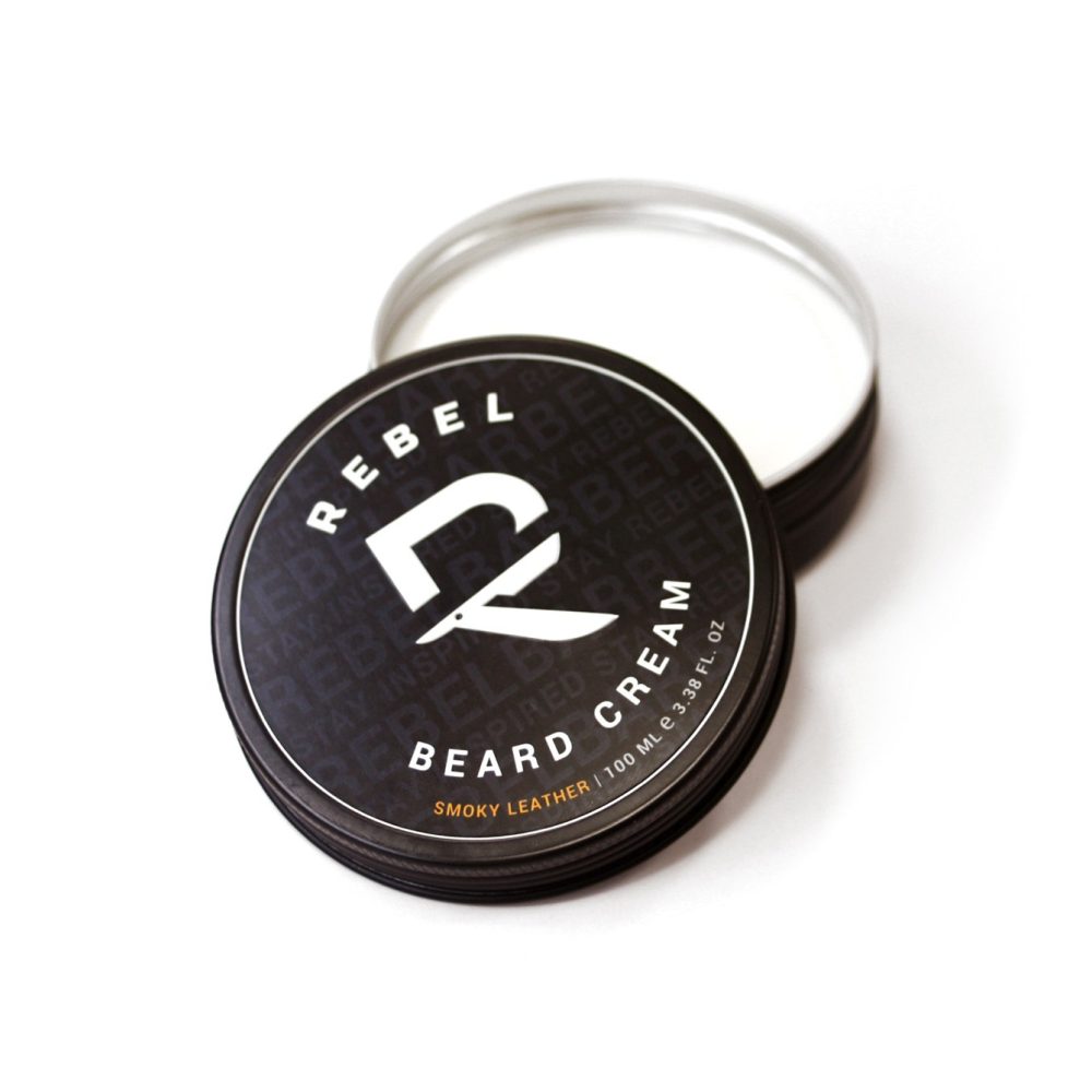 Премиальный крем для бороды и усов REBEL BARBER Smoky Leather 100 мл