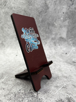 Подставка для телефона деревянная настольная