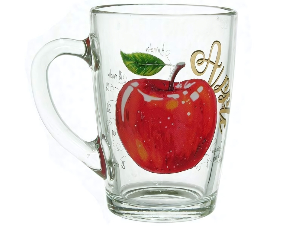 Кружка "Капучино" Полезное яблоко 300мл