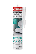 LITOSIL санитарный силиконовый герметик-затирка БЕЛЫЙ 280мл