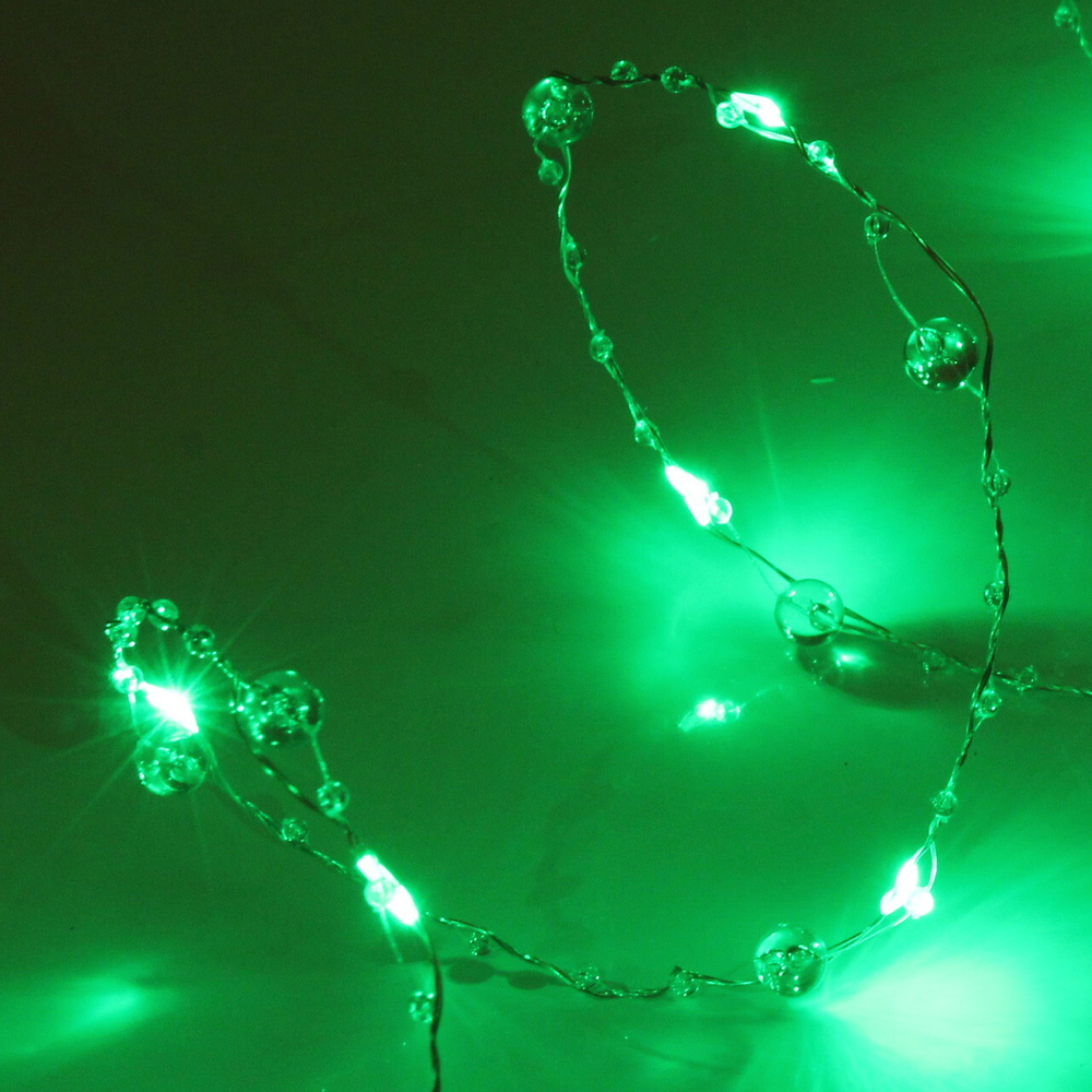 Гирлянда для дома «Льдинка» на батарейках 2,0 м 20 ламп LED, 3 реж, IP-20, Зеленый