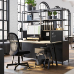 Письменный стол - IKEA TROTTEN, 160х80 см, бежевый/черный, ТРОТТЕН ИКЕА