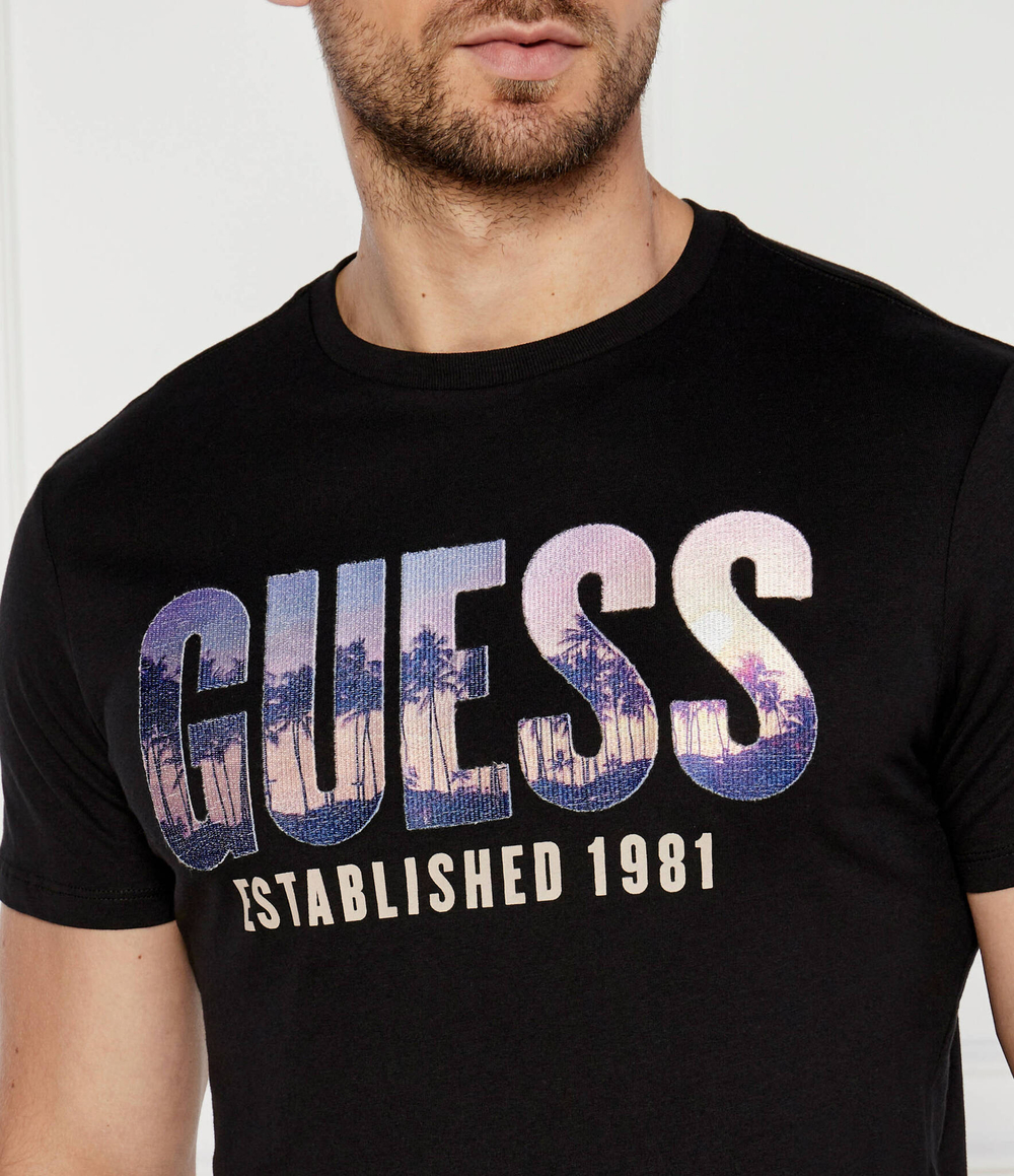 Футболка CITY OF PALMS GUESS - черный(M4YI83 K9RM1)