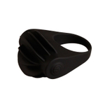 Рифленое эрекционное кольцо с вибрацией Chester (Цвет: черный)