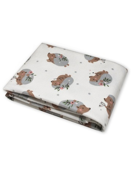 Фланелевая пелёнка Лесной ёжик 90*130