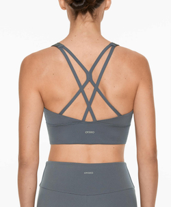 Oysho Спортивный бюстгальтер с бретелями на спине, стальной