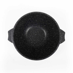 Казан алюм, антиприг, 5 л, Гранит black, с крыш, чер, Мечта, 55802