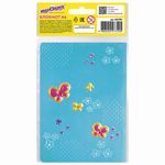 Блокнот МАЛЫЙ ФОРМАТ (103х148 мм) А6, 32 л., сшивка, тиснение, клетка, ЮНЛАНДИЯ, Мопс, 662704