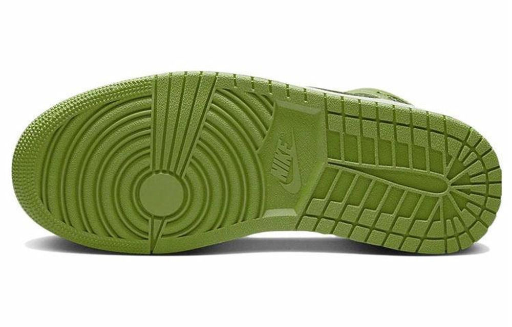 Кроссовки Jordan Air Jordan 1 Mid "Green Black" (Женская размерная сетка)