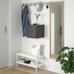 Настенный стеллаж - IKEA EKET, 35x35x35 см, темно-серый, ЭКЕТ ИКЕА