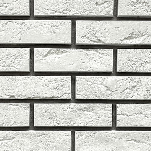 Фасадные панели Кирпич Баварский, белый Fineber (Файнбир)