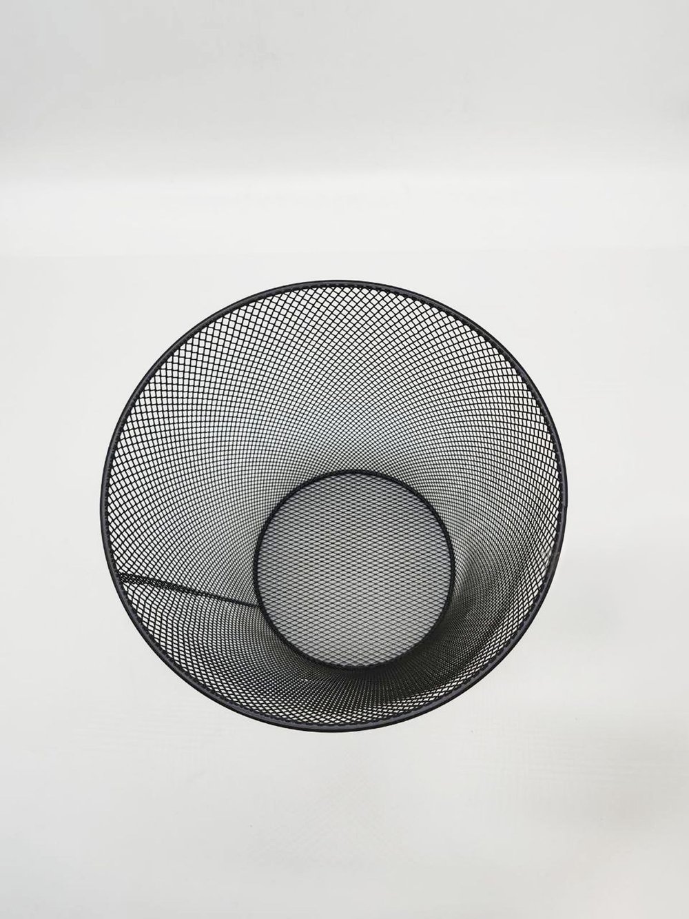 Корзина для бумаг, 9л, металлическая, черная