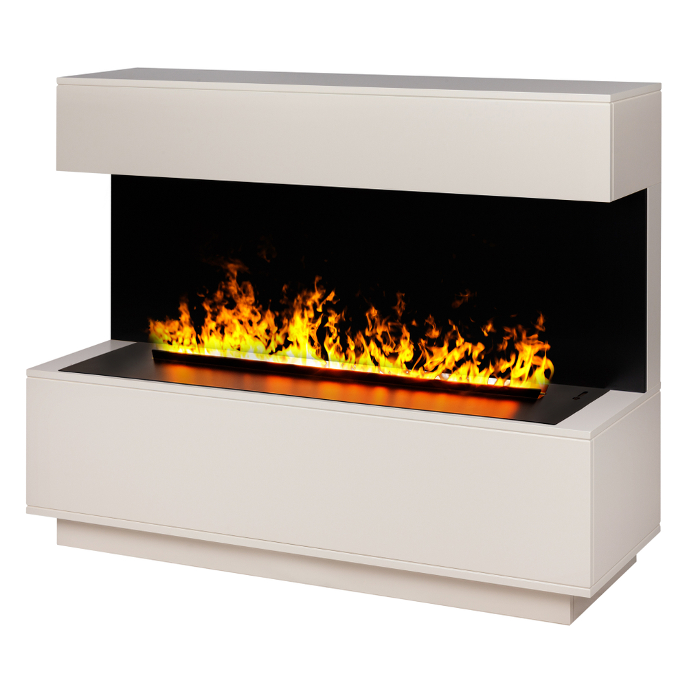 Каминокомплект Real Flame Modern CST1000 WT-P614 с очагом 3D Cassette 1000 Black Panel