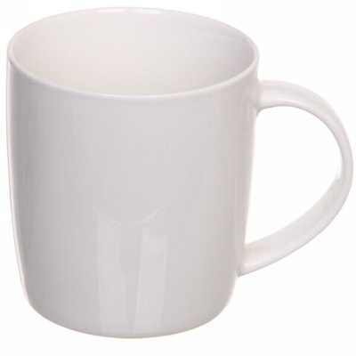 Кружка керамическая 350мл «Белая» средняя