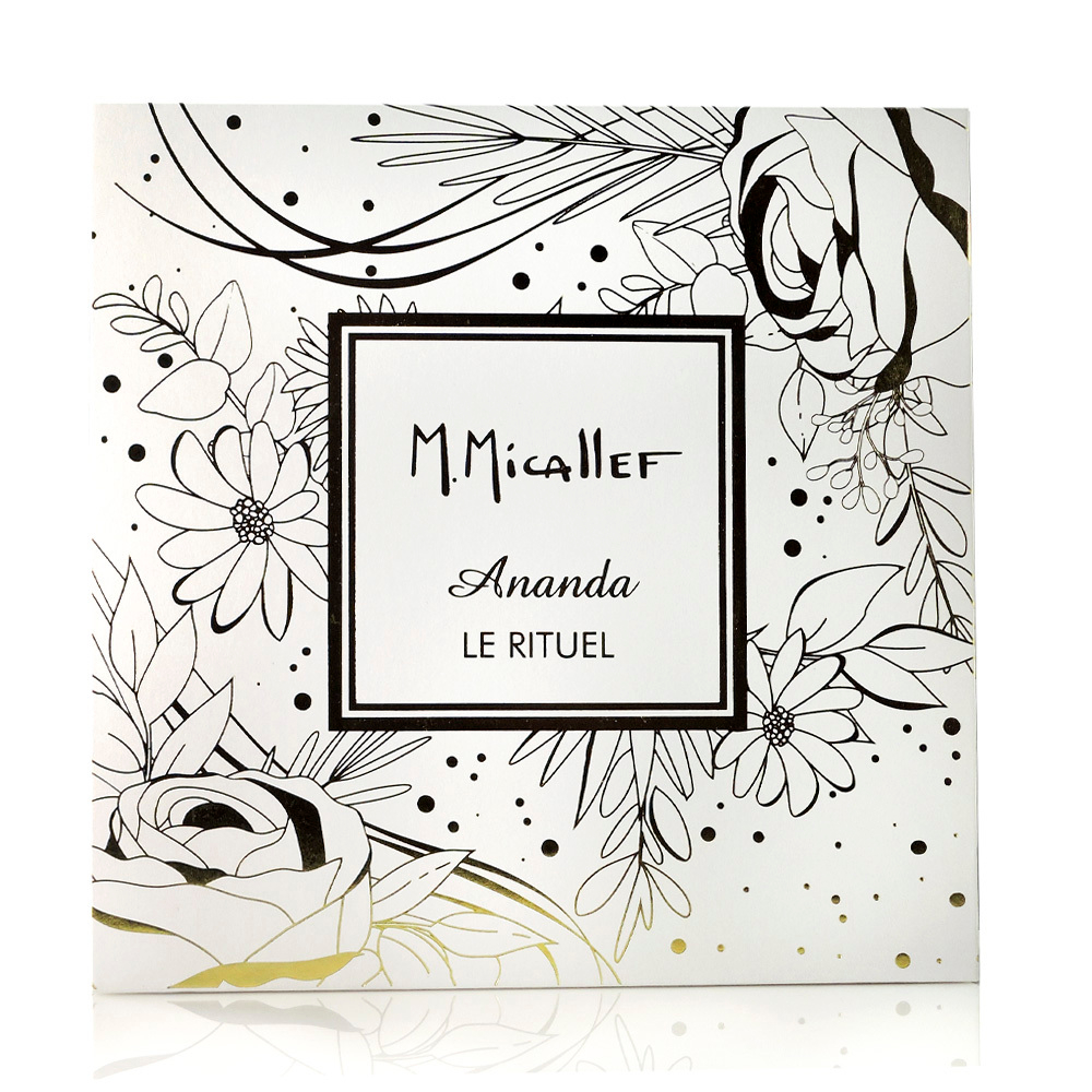 M.Micallef Ananda Le Rituel подарочный набор для женщин с духами, муссом для душа и молочком для тела.