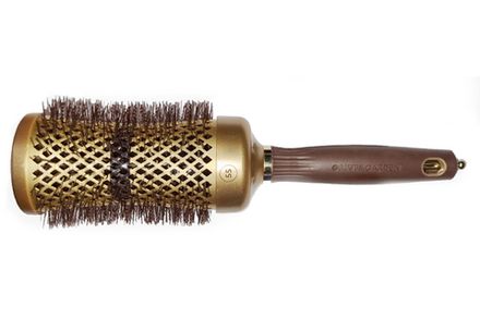 Термобрашинг для волос EXPERT BLOWOUT CURL Wavy Bristles Gold&Brown 55мм ID2066 (07351)
