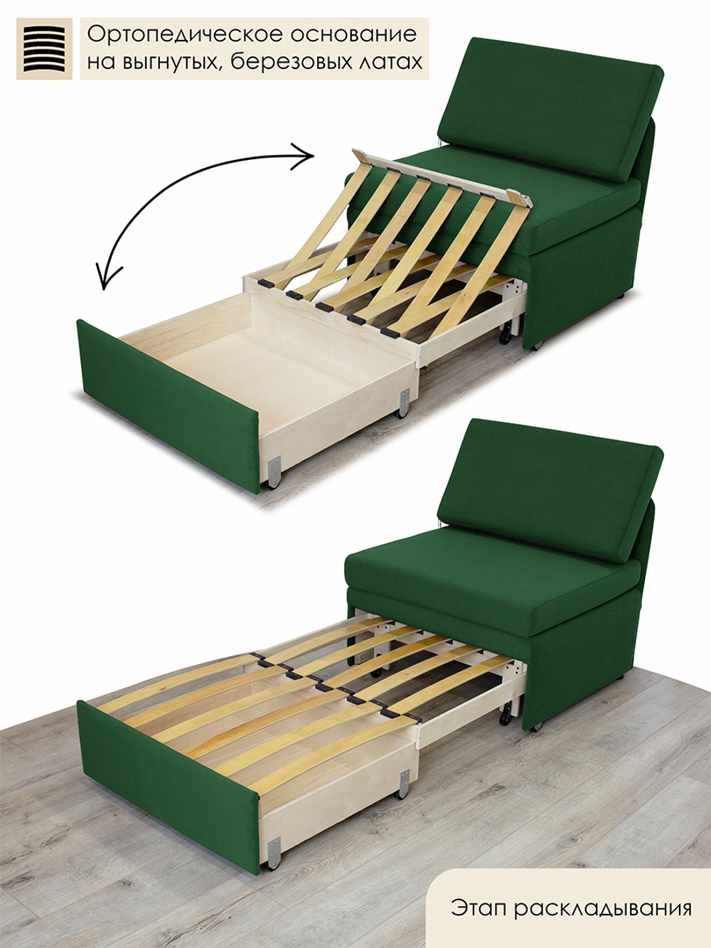 Кресло-кровать "Миник" 80 см