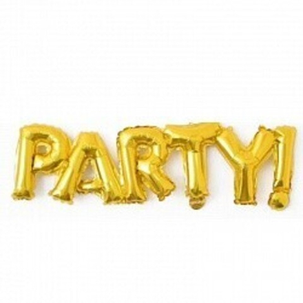 Шар-надпись "Party" (золото)