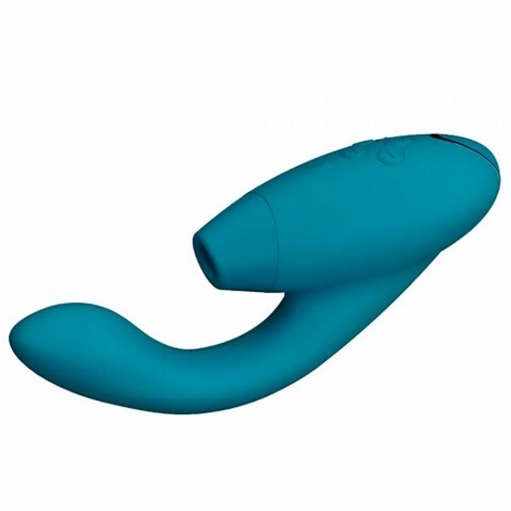 Cтимулятор клитора и точки G Womanizer DUO 2, бирюзовый