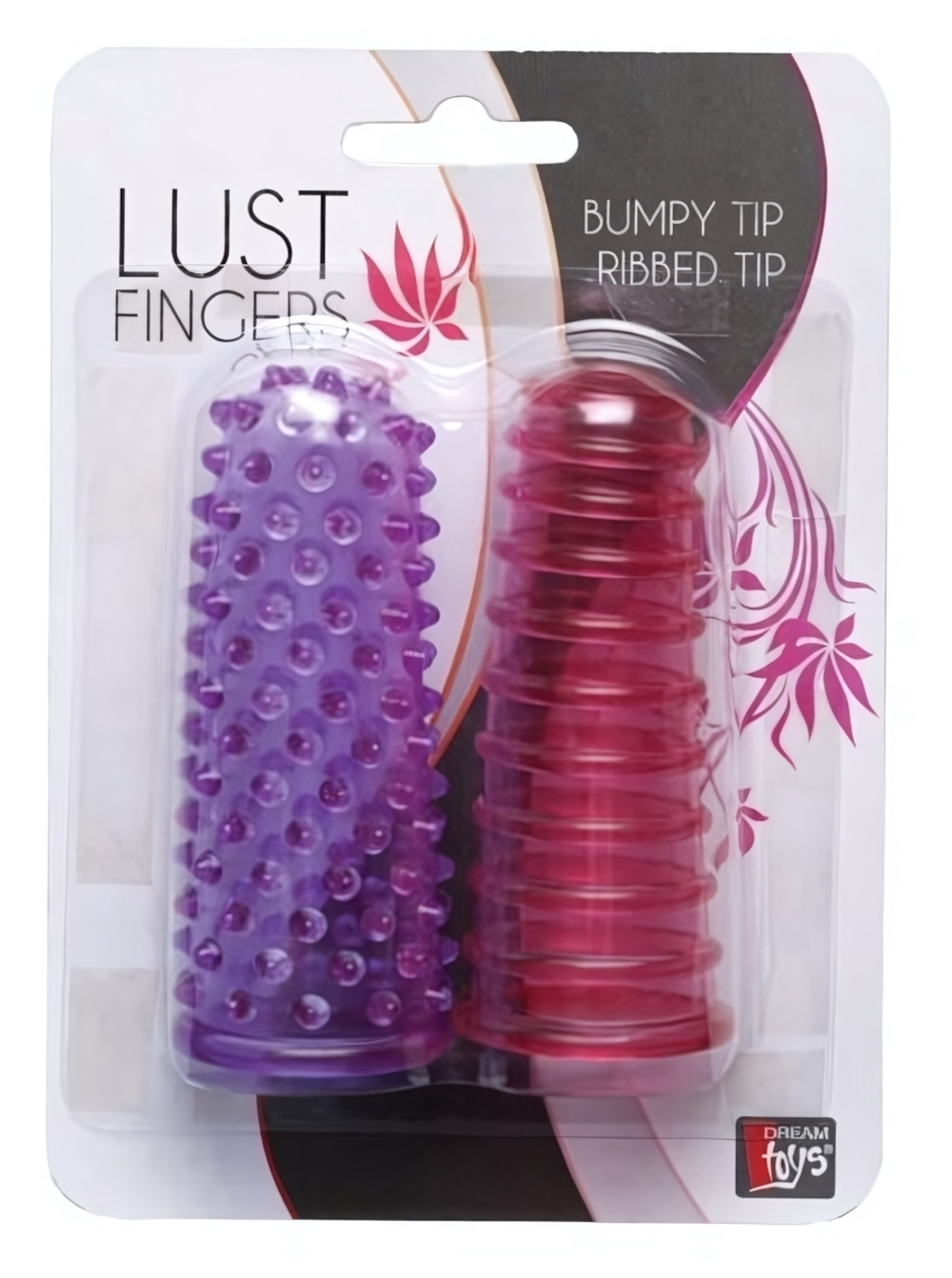 Набор из 2 насадок на пальцы (Цвет: фиолетовый с розовым)