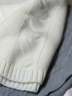 Плед вязаный Сахар RinaAmari, 100*100