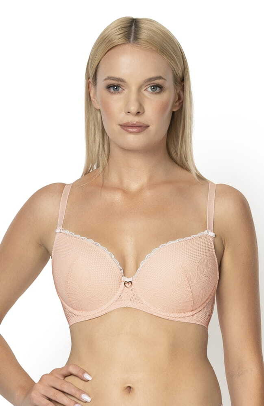 Пуш-ап бюстгальтер Coco (Размер: 65E) (Цвет: пудровый)