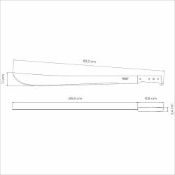 Мачете Tramontina 26616026-1 туристическое походное садовое для рубки кустарника сталь полипропилен 80 см | Tramontina