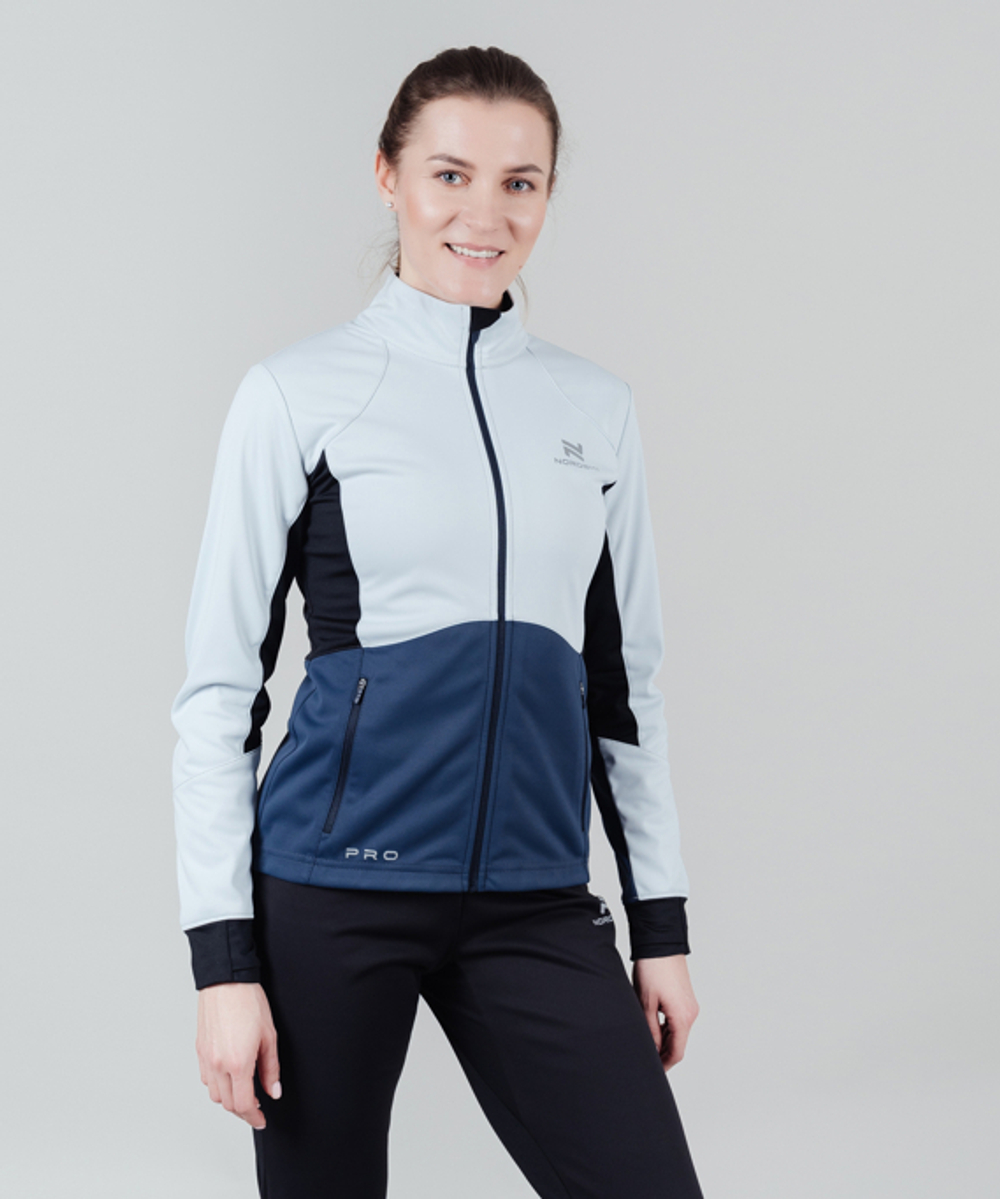 Куртка NORDSKI PRO Pearl Blue/Blue, тренировочная, женская