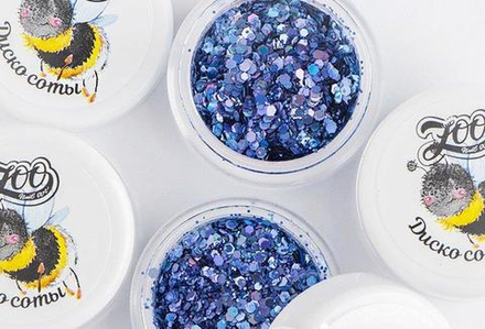 1341 Шестигранники микс "Диско соты" 2 г