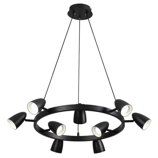 8237/9 COMFI LN25 210 черный, металл Светильник подвесной GU10 LED 9*7W 220V ILMINA