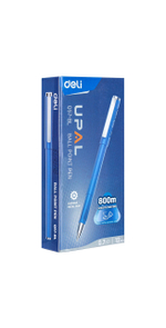 Ручка шариковая Deli Upal, 0.7мм, синяя EQ57-BL