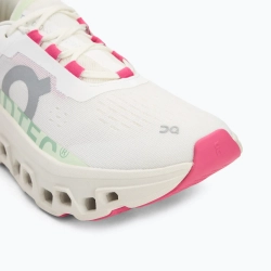 Женские Кроссовки для бега On Cloudmonster white/lima