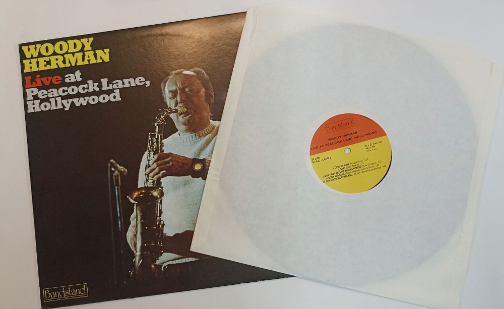 Винтажная виниловая пластинка LP Woody Herman Live At Peacock Lane, Hollywood (Italy 1988)