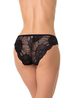 Трусики-бразилиана с задней частью из кружева (Размер: M) (Цвет: белый)