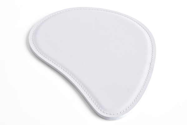 Коврик для мышки - Маус Бювар Танго из кожи цвет БЕЛЫЙ