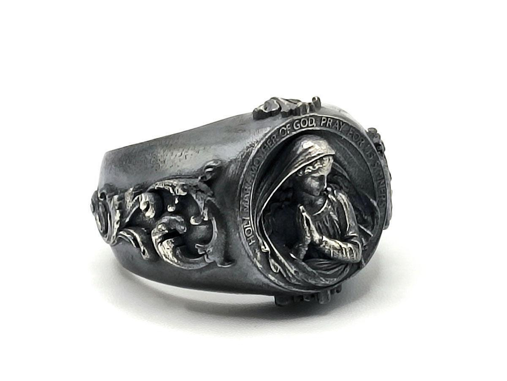 Перстень из серебра "Antique Prayer" AZR-044