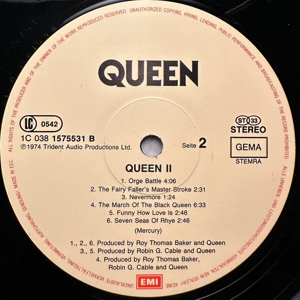 Queen - Queen II (Европа)