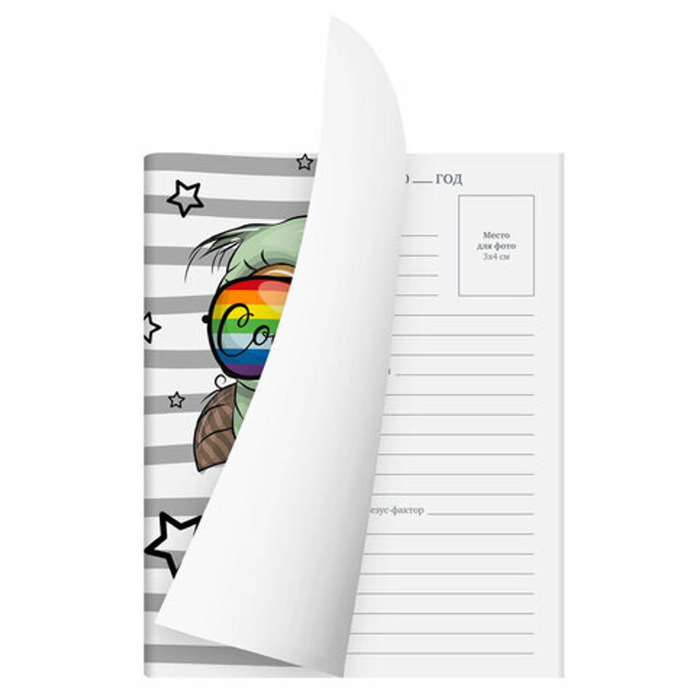 Дневник 1-11 класс 40 л., на скобе, ПИФАГОР, обложка картон, "Крутая Сова", 106338