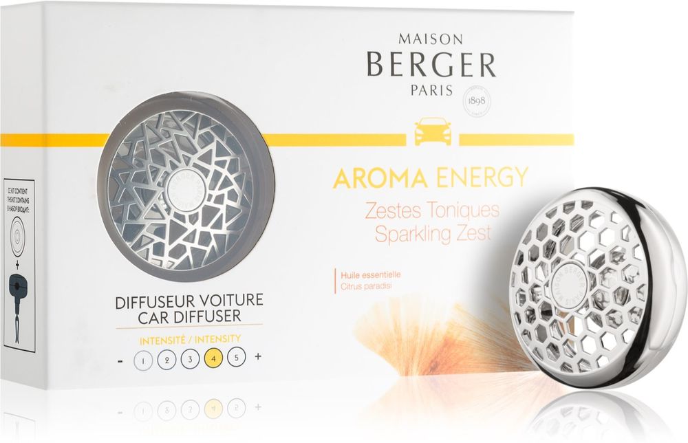 Maison Berger Paris автомобильный ароматизатор (Sparkling Zest) Car Aroma Energy