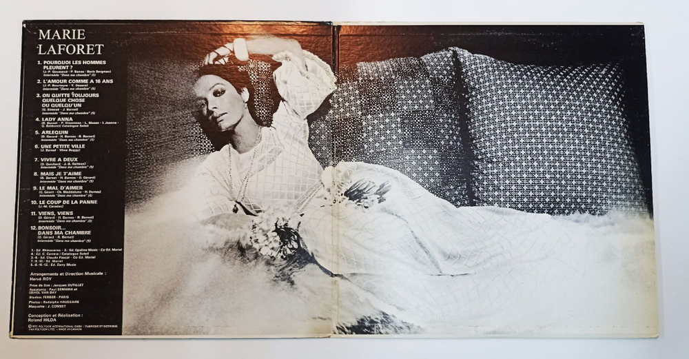 Винтажная виниловая пластинка LP Marie Laforet (Canada 1973)