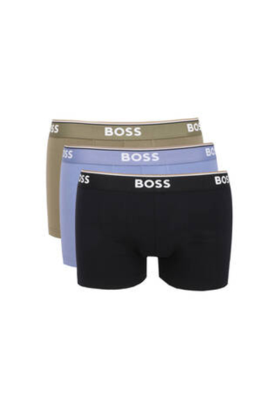 Трусики-боксеры 3шт. BOSS BLACK - хаки(50517827)