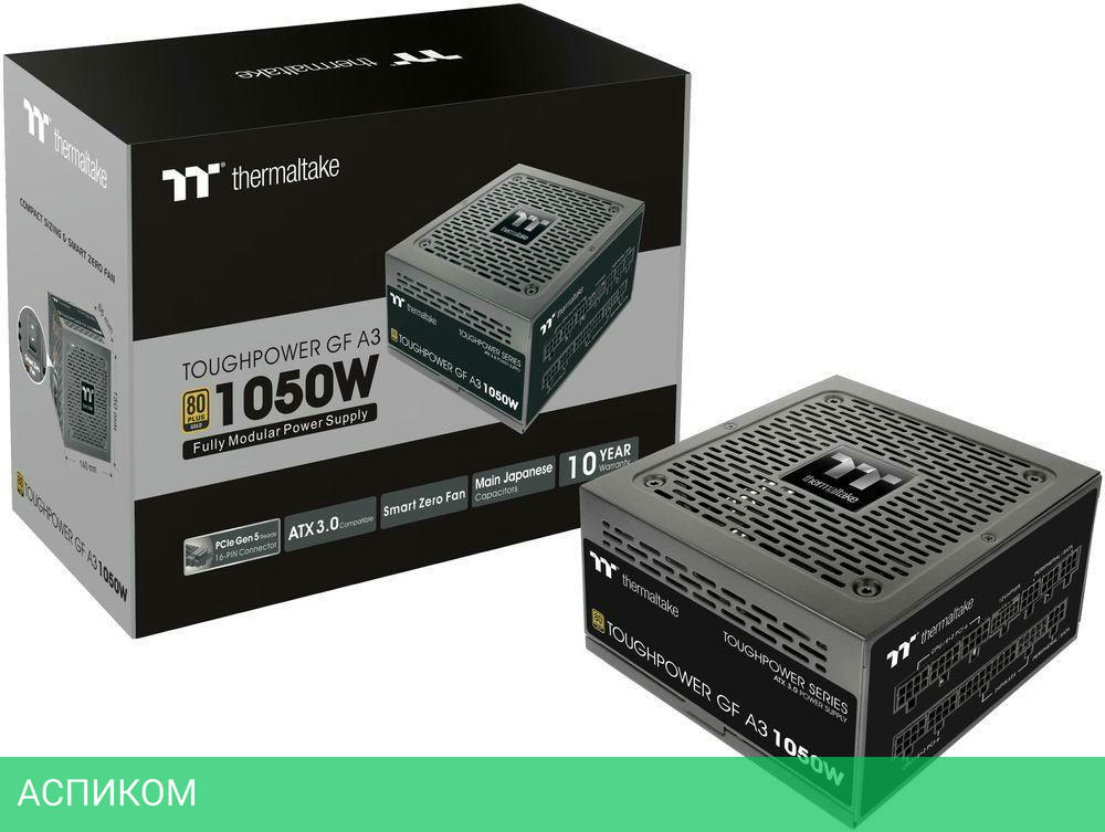 Блок питания Thermaltake ATX Toughpower GF A3 Gen.5 1050W (PS-TPD-1050FNFAGE-H)