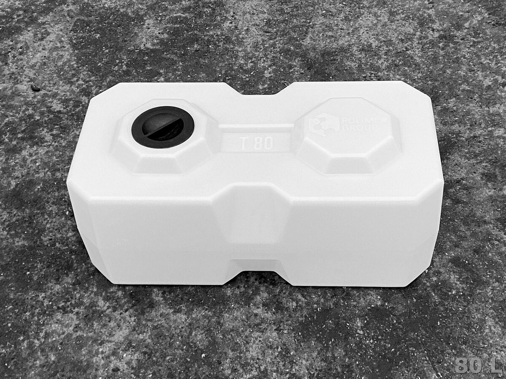 Ёмкость пластиковая пищевая Полимер-Групп T 80 л. прямоугольные (795x395x337см;5,3кг;белый) - арт.559031