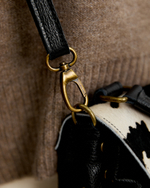 Сумка 980 17 принт корова черно-белая