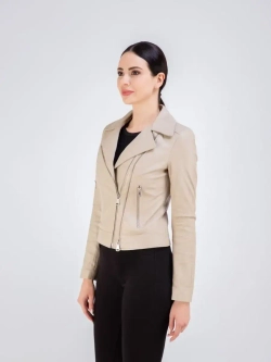 Кожаная куртка демисезонная косуха