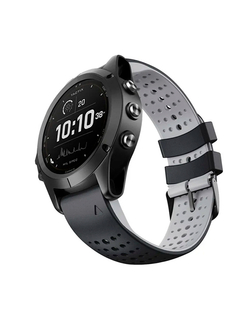 Ремешок дышащий Athlet 22 мм. для Garmin Fenix 7/6/5, EPIX 2, MARQ, Forerunner 935 / 945 / 955 / 965, instinct, instinct 2 двухцветный силиконовый быстросъемный (Белый/Черный)