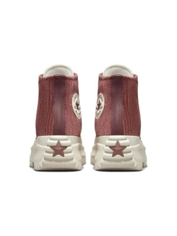 Converse Run Star Hike Hi Striped Knit Dark Wine